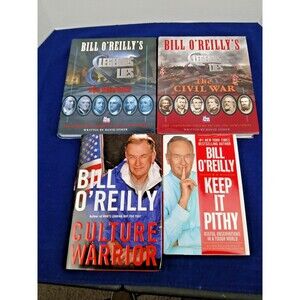 Bill O’Reilly Hardcovers Lot Legends & Lies, Culture Warrior, Keep It Pithy